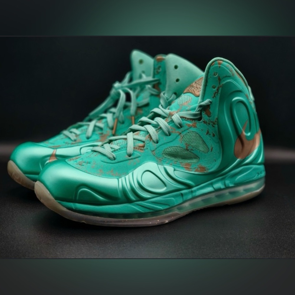 Nike Teal and Bronze Men's Shoes